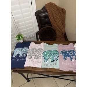 Ivory Ella Elephant T-Shirt Women's xsmall long Sleeve, NWT
